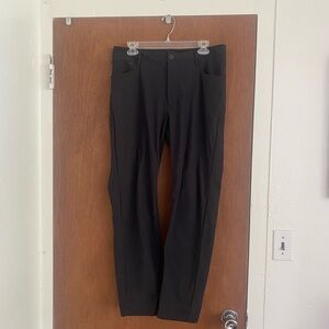 Black Stretchy Golf Straight Leg Pants